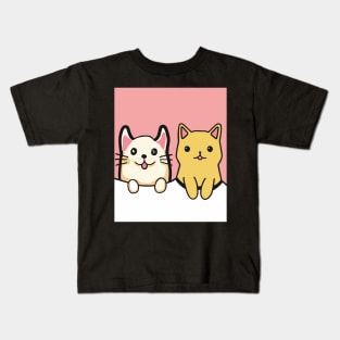 cat and dog friendship Kids T-Shirt